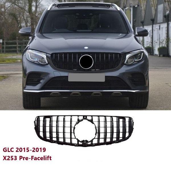 Mercedes X253 W253 Mercy GLC Class Grille Hidung Chrome Diamond GTR